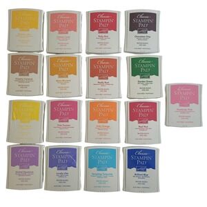 Stampin Up Classic Stampin Pad Lot of 17 New Water Based Dye Ink